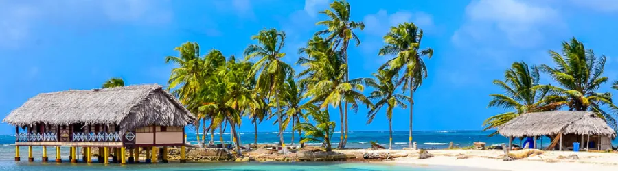 View of San Blas Island in Panama